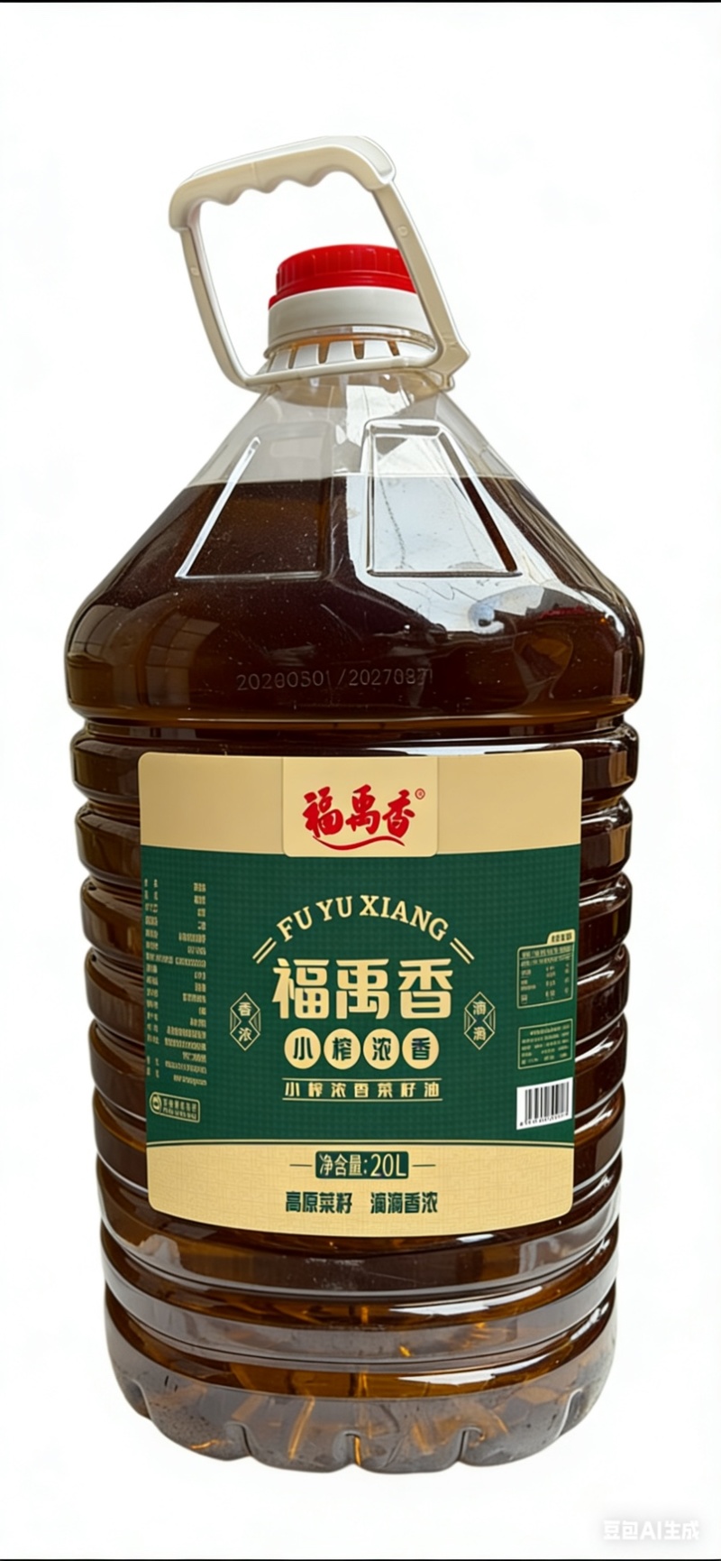小榨浓香菜籽油20L