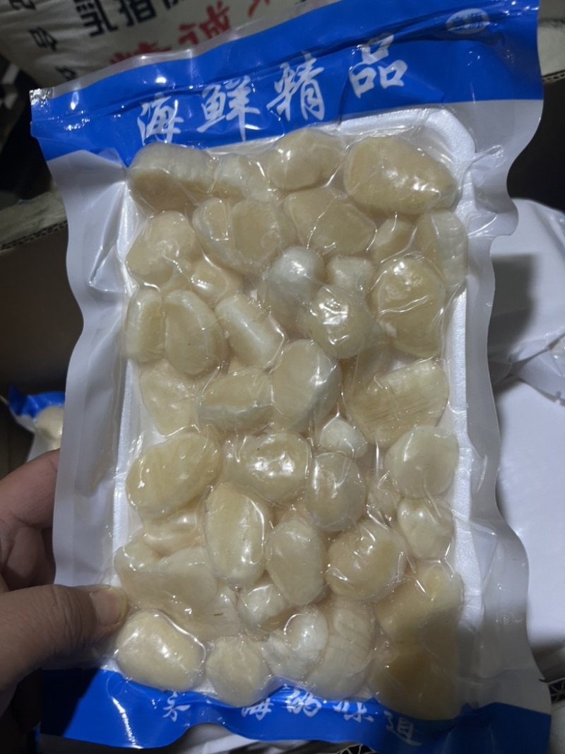 虾夷贝柱，马贝丁，马贝柱。一袋400克，一箱20袋。