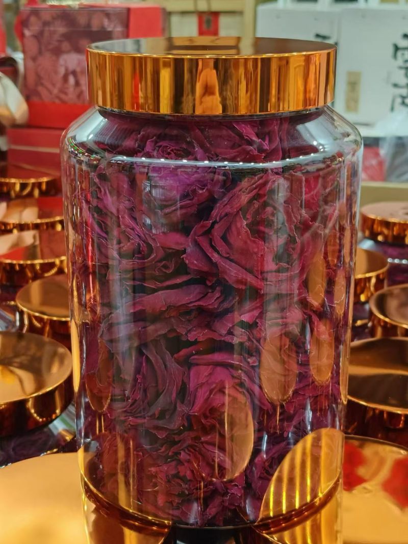 2025年新花云南冻干墨红玫瑰花茶头茬大朵头水花冠干玫瑰