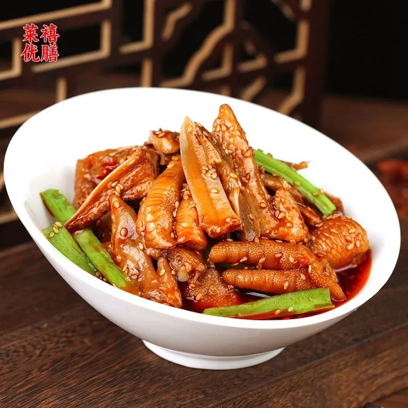 椒麻鸡爪椒麻大杂烩网红**