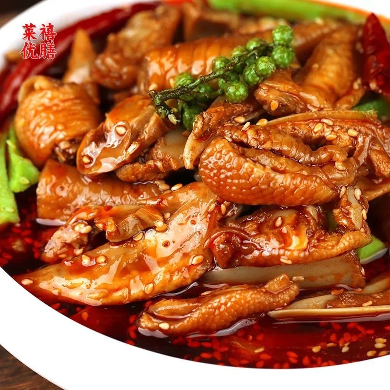 椒麻鸡爪椒麻大杂烩网红**