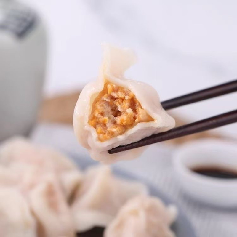 海胆水饺海鲜水饺饺子蒸饺酒店食材
