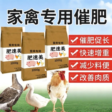 鸭预混料，肉鸭吃什么长得快，肉鸭催肥剂，肉鸭催肥增重促生