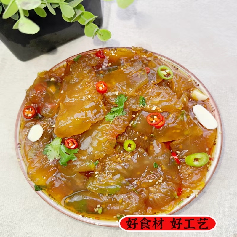 东港口味即食海蜇头酸辣爽口脆嫩支持一件代发，网红带货
