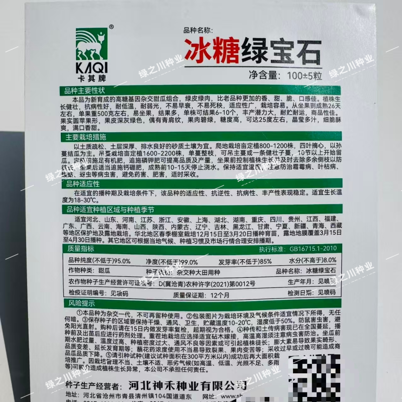 冰糖绿宝石甜瓜种子高糖薄皮甜瓜种籽绿皮绿肉绿宝甜瓜种子