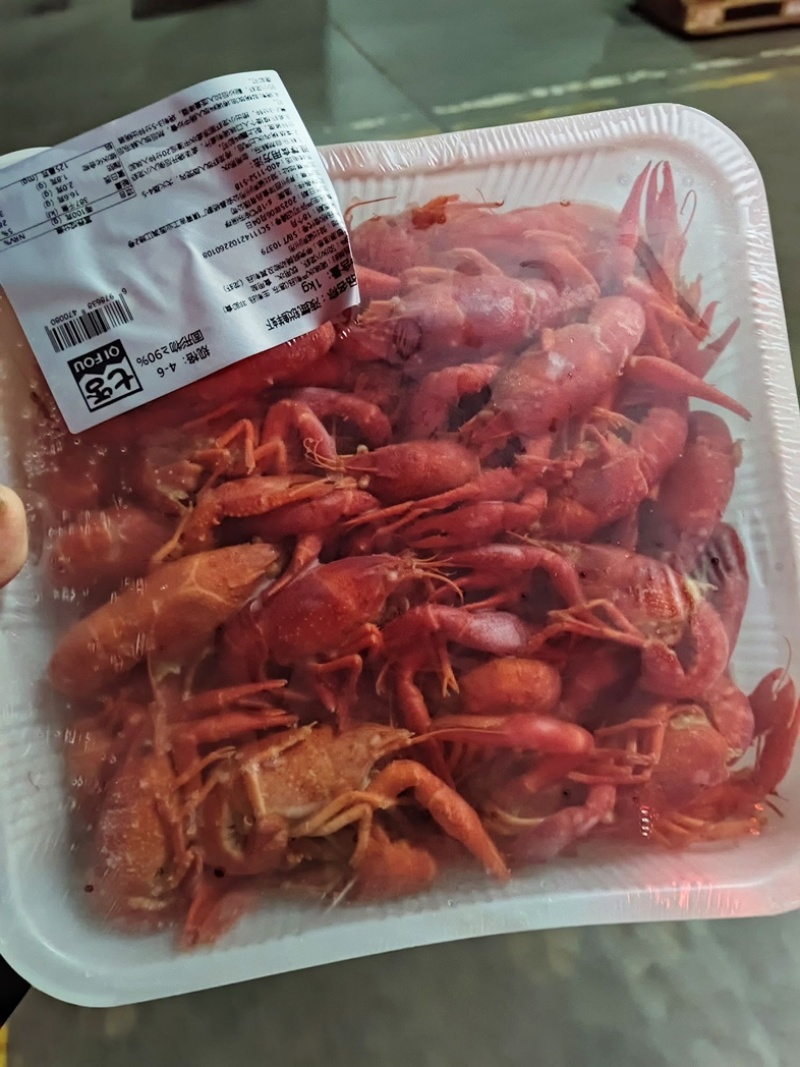 液氮油炸小龙虾无冰无水开盒可做现货现发