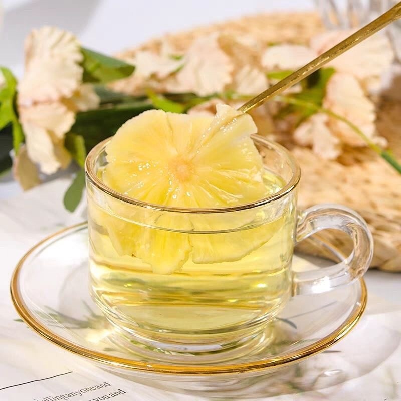精选菠萝干片泡水烘干水果干片凤梨果脯零食批发菠萝干片