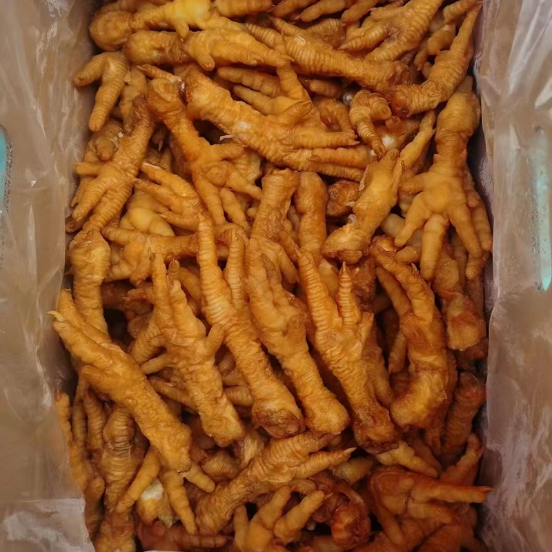 虎皮鸡爪油炸鸡爪个头均匀适合工厂火锅店卤味商用