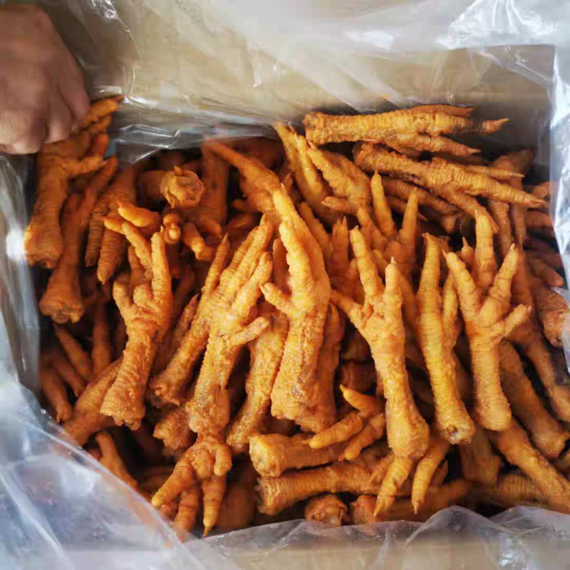 虎皮鸡爪油炸鸡爪个头均匀适合工厂火锅店卤味商用