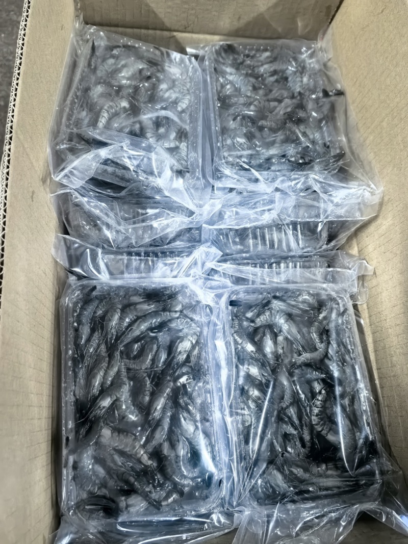 小黑虎虾，小草虾，200克净重300克毛重