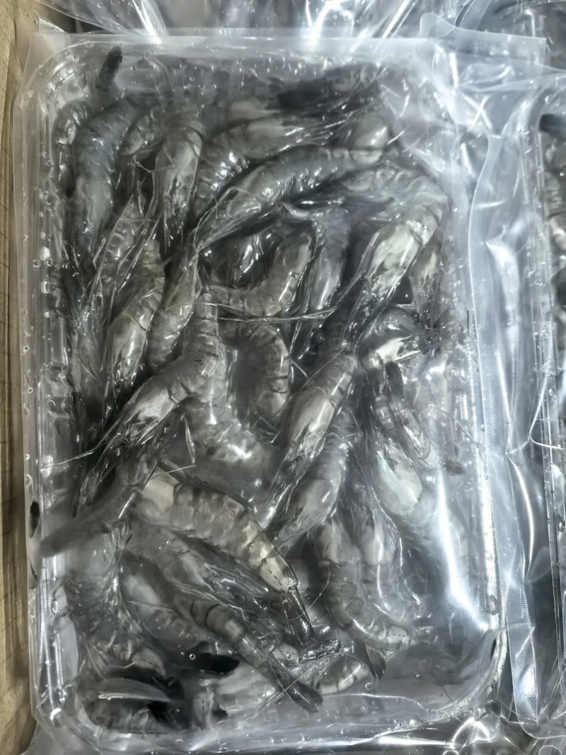 小黑虎虾，小草虾，200克净重300克毛重