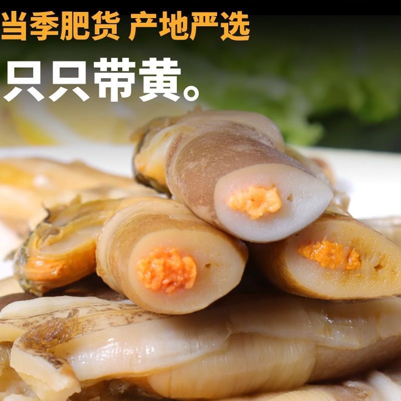 东上御品特大蛏肉新鲜无沙蛏子肉冷冻竹节蛏圣子肉贝类鲜活