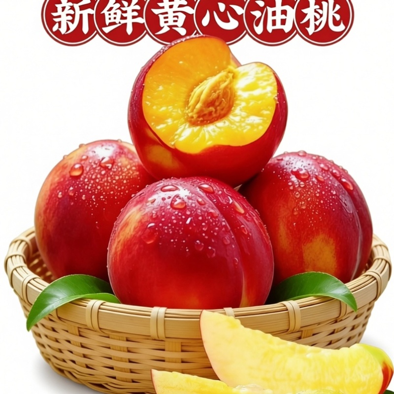 山东头茬油桃中油4号5号产地直供脆甜电商市场商超价低