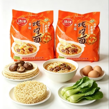 精品香菇炖鸡面产地一手货源全国发货量大价优