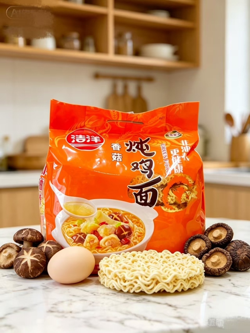 精品香菇炖鸡面产地一手货源全国发货量大价优