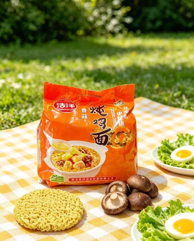 精品香菇炖鸡面产地一手货源全国发货量大价优