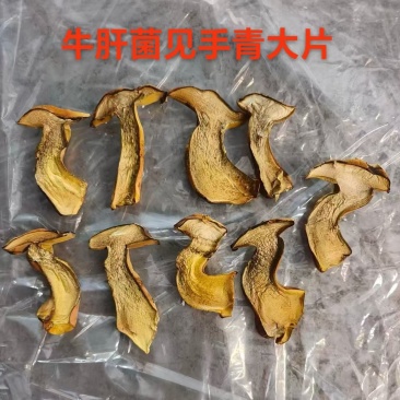 人工见手青黄牛肝菌通货切片烘干干片干品