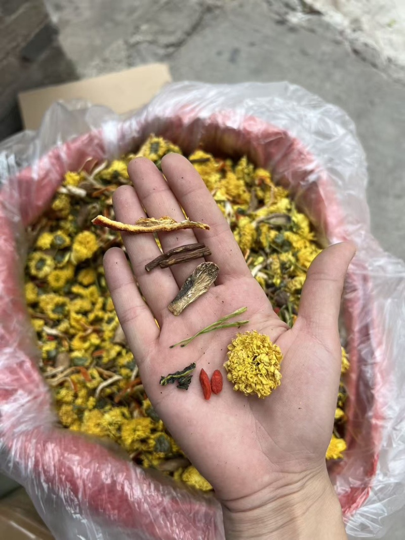 菊花茶陈皮菊花苦荞茶跑江湖地摊花茶菊花决明子茶各种花茶有