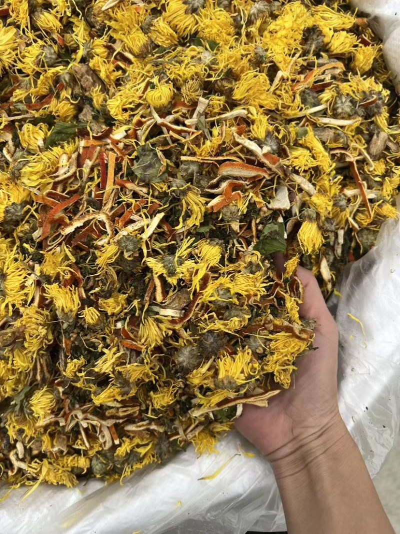 菊花茶陈皮菊花苦荞茶跑江湖地摊花茶菊花决明子茶各种花茶有
