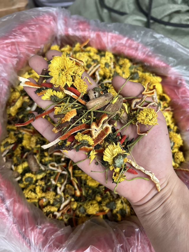 菊花茶陈皮菊花苦荞茶跑江湖地摊花茶菊花决明子茶各种花茶有
