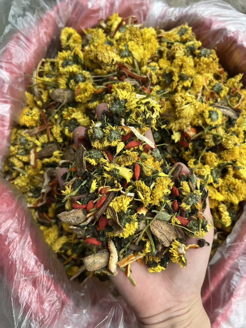 菊花茶陈皮菊花苦荞茶跑江湖地摊花茶菊花决明子茶各种花茶有