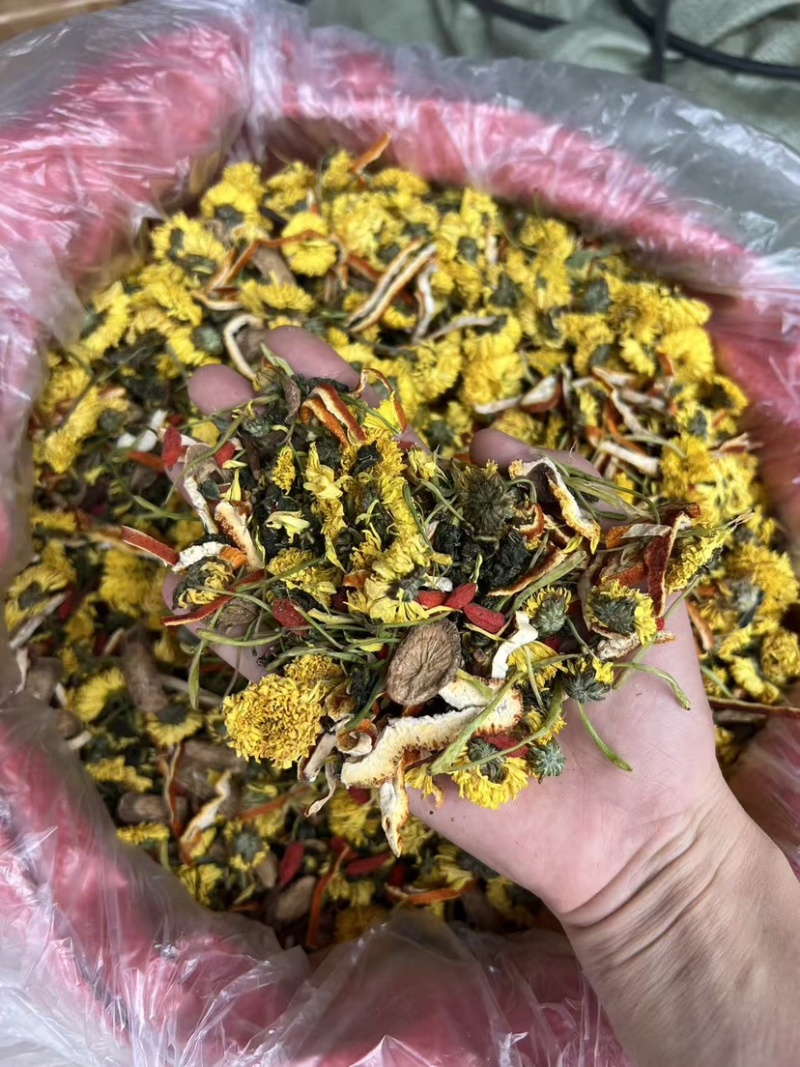 菊花茶陈皮菊花苦荞茶跑江湖地摊花茶菊花决明子茶各种花茶有