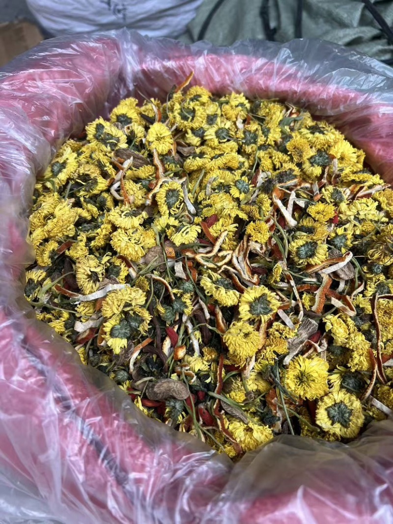 菊花茶陈皮菊花苦荞茶跑江湖地摊花茶菊花决明子茶各种花茶有