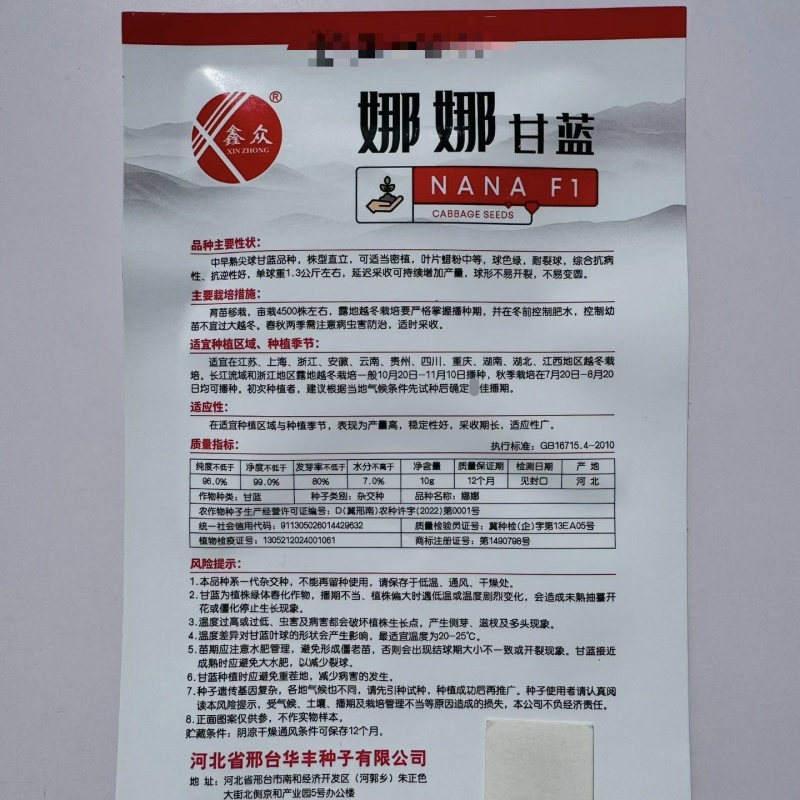 娜娜尖球甘蓝种子中早熟牛心甘蓝菜种籽球色绿耐裂球卷心菜种
