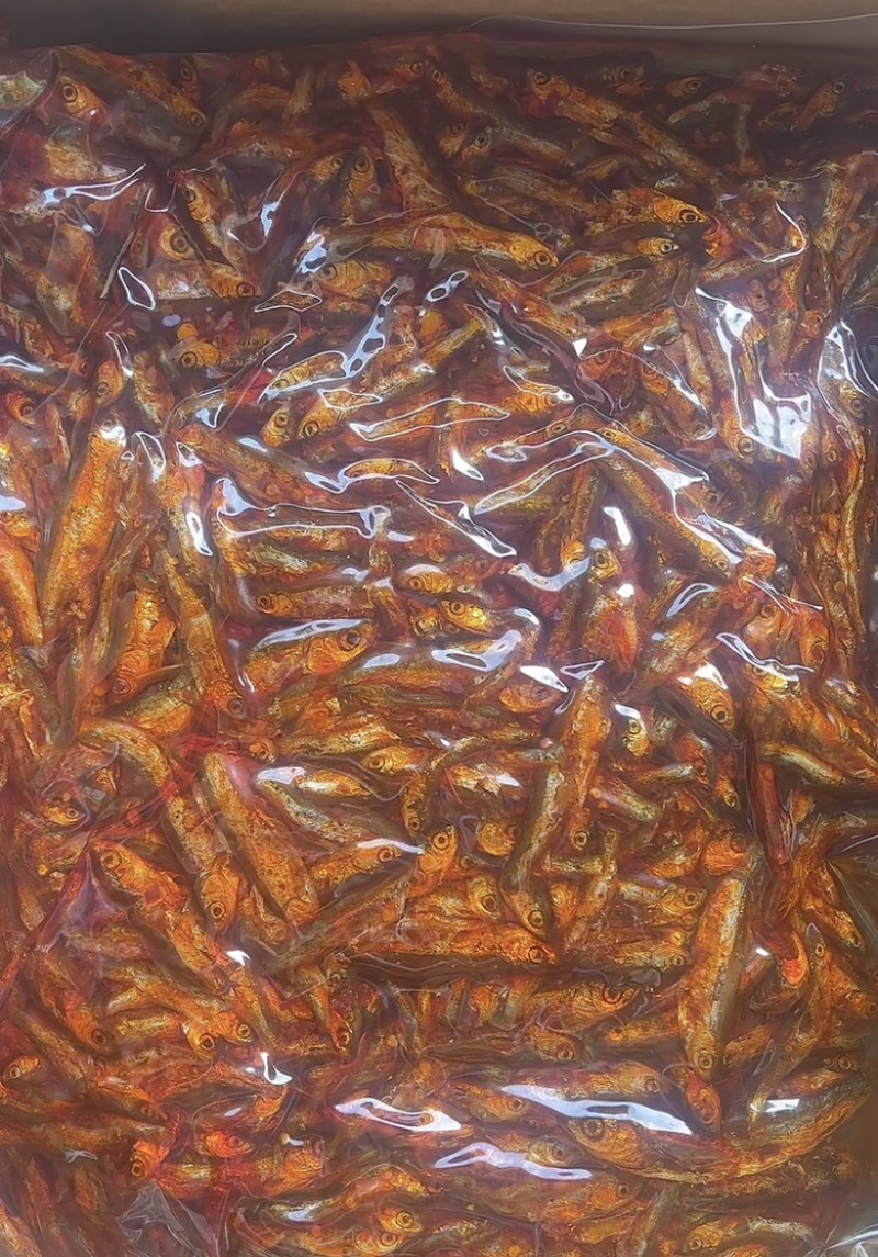 香辣开肚油炸鱼地摊电商批发香辣小鱼仔公鱼仔小河鱼干