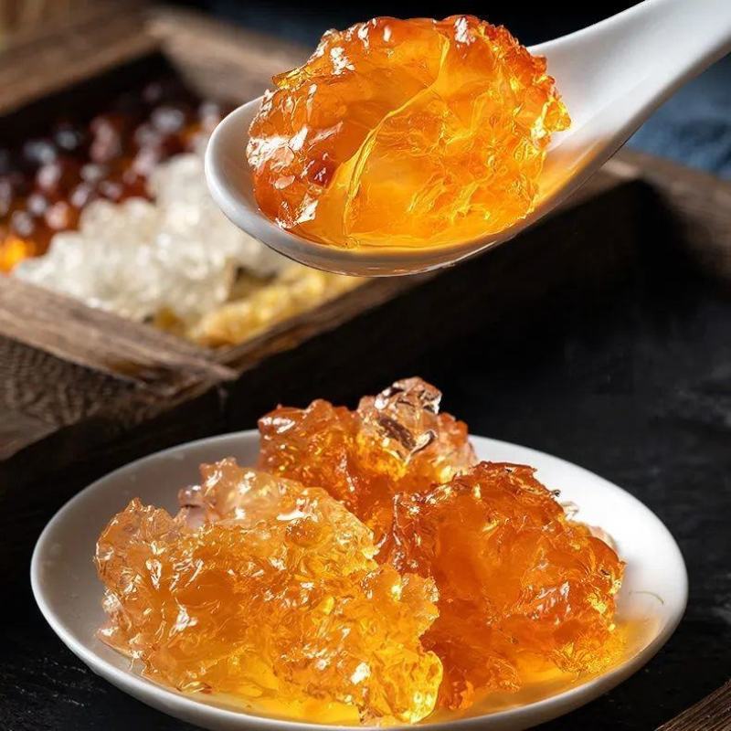 桃胶云南桃胶精选桃花泪颗粒拉丝大颗粒中药材批发零售