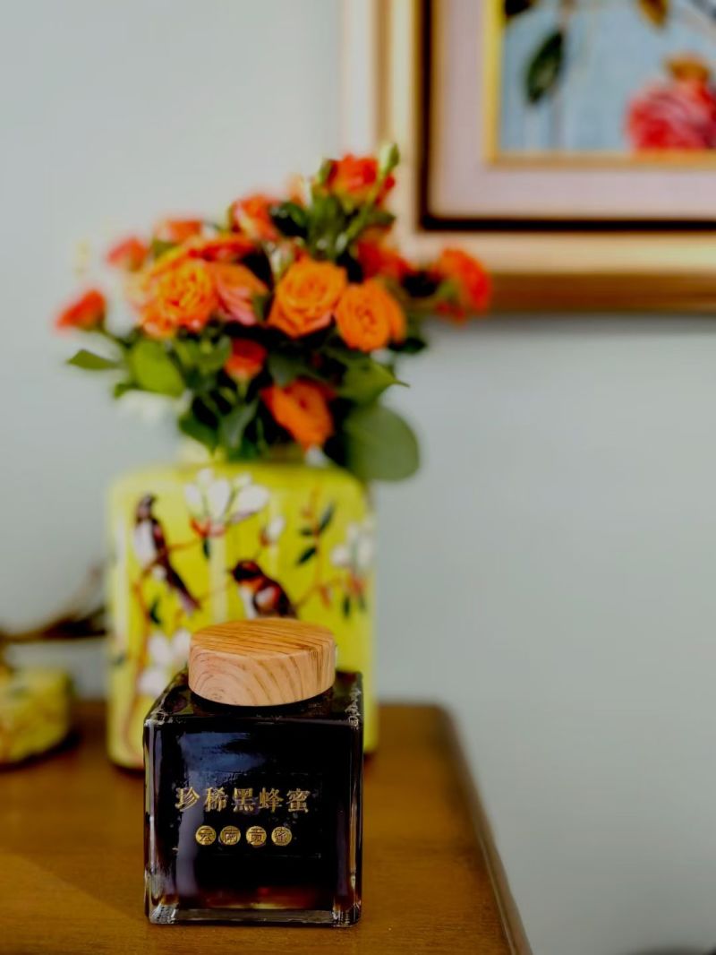 云南高原米团花黑蜜，500g/瓶