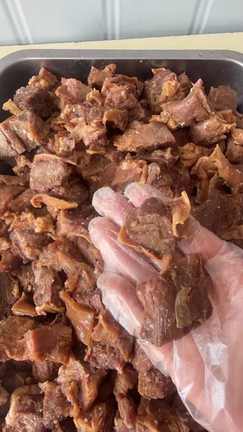 卤味卤牛肉粒全熟可接商超餐饮可视频现货供应