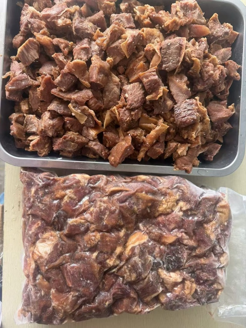 卤味卤牛肉粒全熟可接商超餐饮可视频现货供应