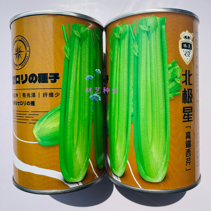 璐通北极星芹菜种子早熟丸粒化西芹种子纤维少叶柄黄绿光亮