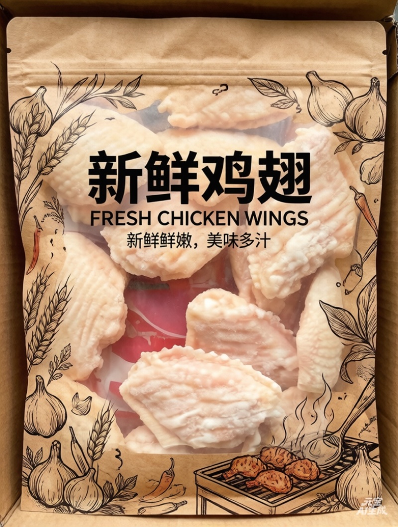 鸡翅中型号齐全！规格齐全鲜冻健康食材品质保障物流无忧