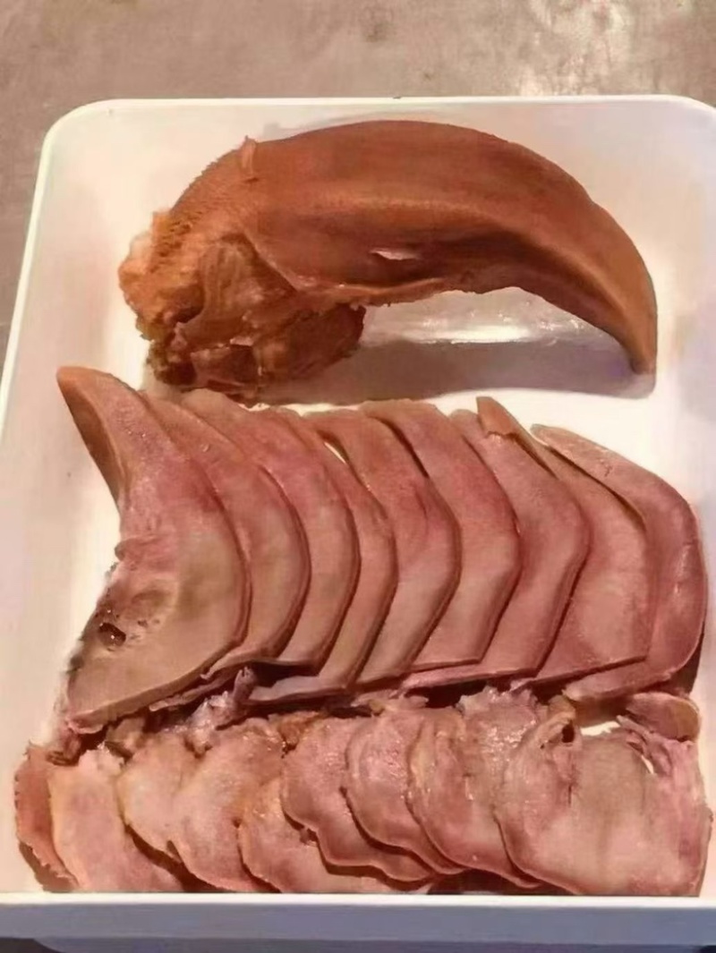 卤味猪舌头全熟可视频看货可商超餐饮现货供应