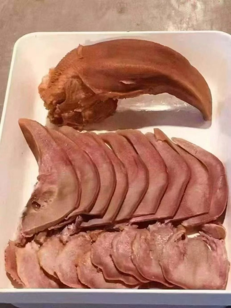 卤味猪舌头全熟可视频看货可商超餐饮现货供应