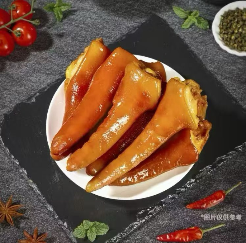 卤味全熟猪尾巴开袋即食可商超餐饮可视频看货现货供应