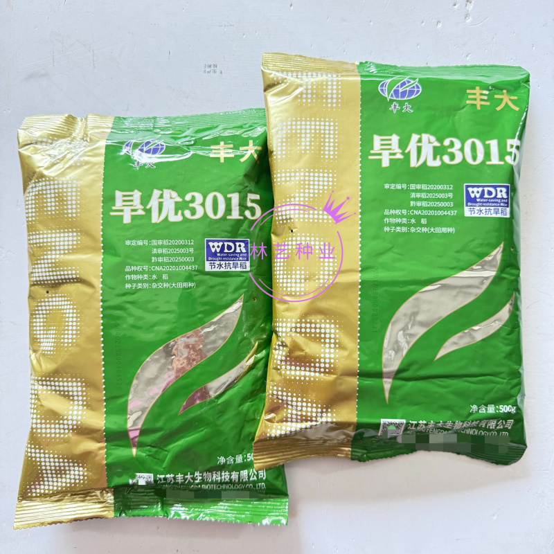 旱优3015杂交水稻旱稻种子旱优高产长粒香旱地山地优质稻