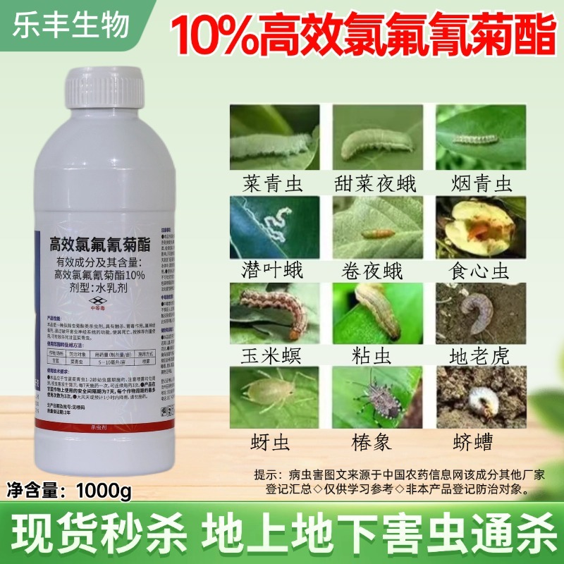 10%高效氯氟氰菊酯水乳剂剂农药触杀虫剂正品现货批发