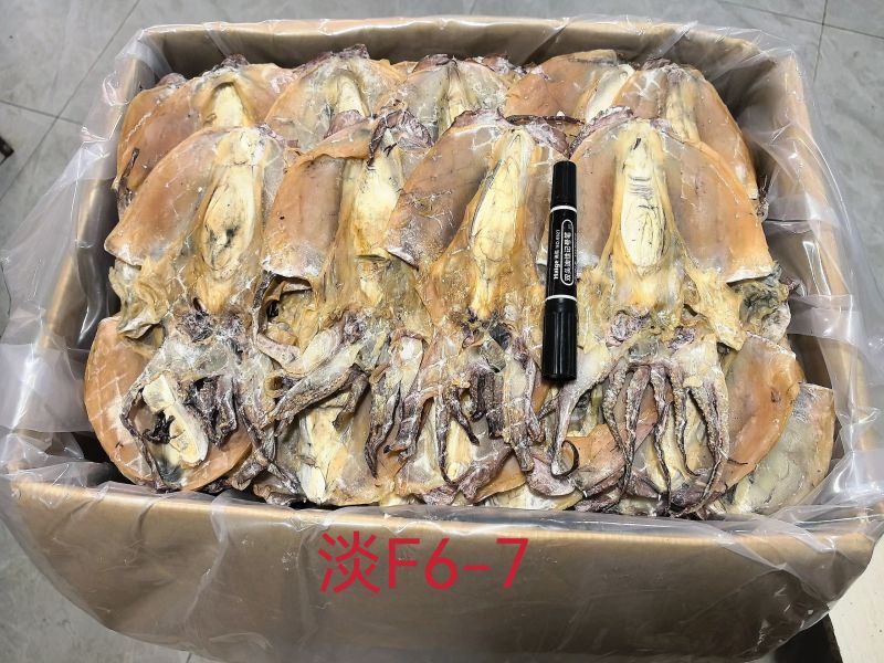 浙江东海墨鱼干约6-7头一斤大号墨鱼干淡晒深海大墨