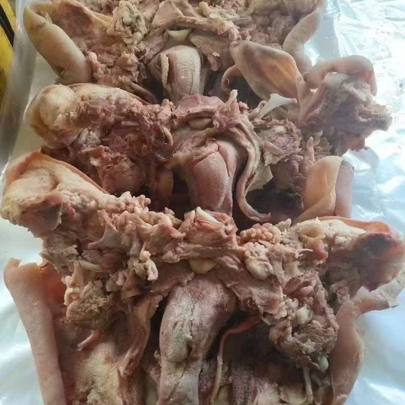 去骨八成熟水煮羊头肉无冰适合爆炒凉拌炖汤羊汤馆支持样