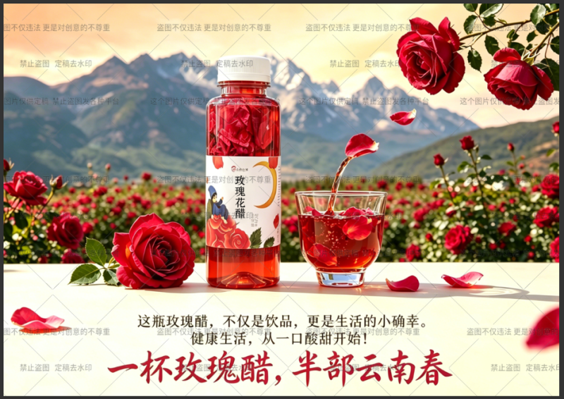 云南玫瑰花醋