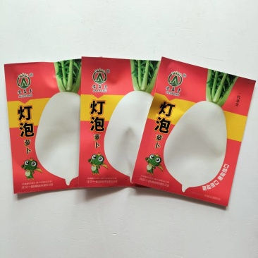 圆形白萝卜种籽白皮白肉春萝卜种子脆嫩好吃花叶萝卜种子