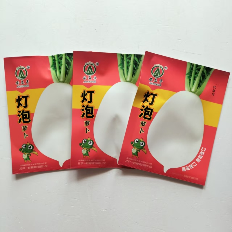 圆形白萝卜种籽白皮白肉春萝卜种子脆嫩好吃花叶萝卜种子