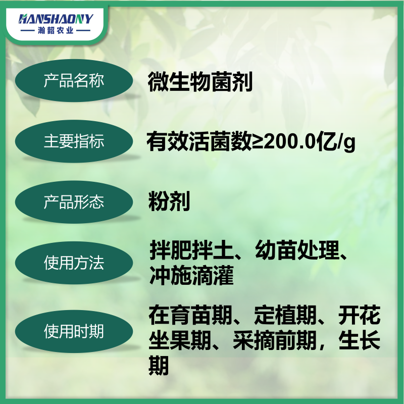 微生物菌剂农用活菌肥改良土壤生根壮苗瓜果蔬菜大田通用菌肥