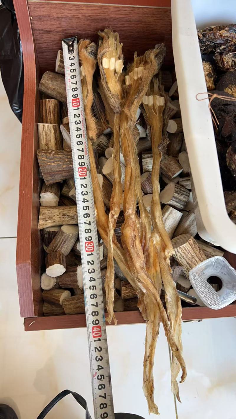 纯正梅花鹿筋自然晾干，无然后拼接碎筋假筋，不添加防腐剂