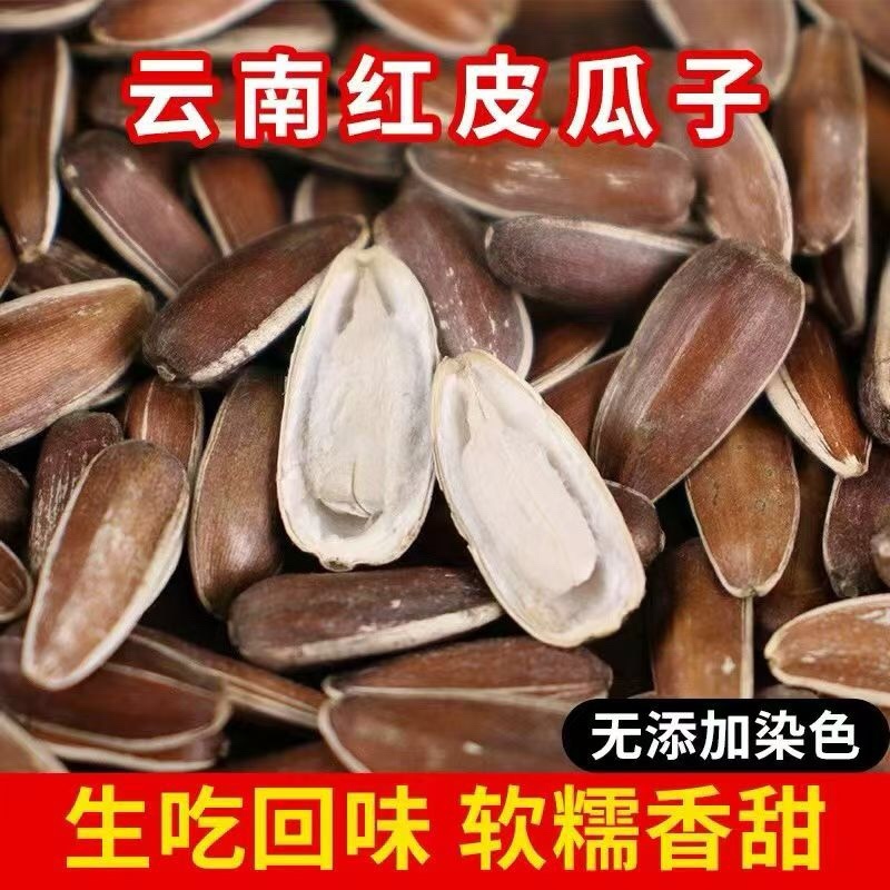 云南红瓜子大颗粒散装小包装原味甜糯新货零食红皮瓜子