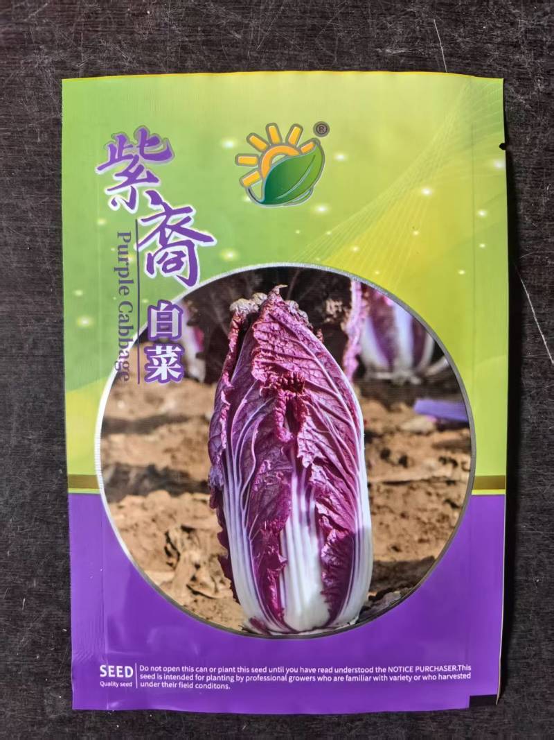 原装紫白菜种子紫裔白菜种子口感鲜嫩，商品性好纯度高