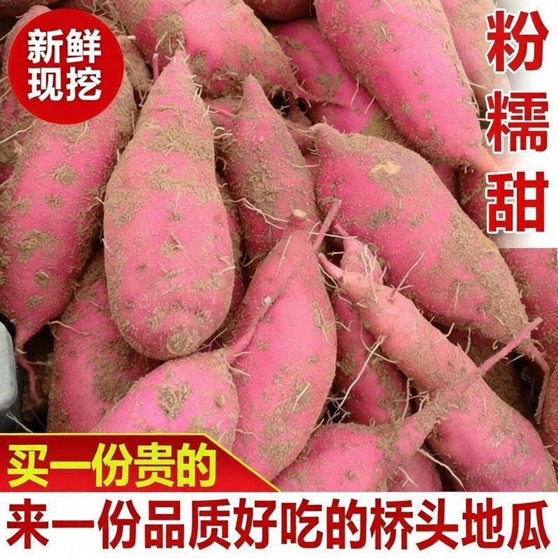 正宗桥头富硒地瓜9.5—10斤中大果含箱
